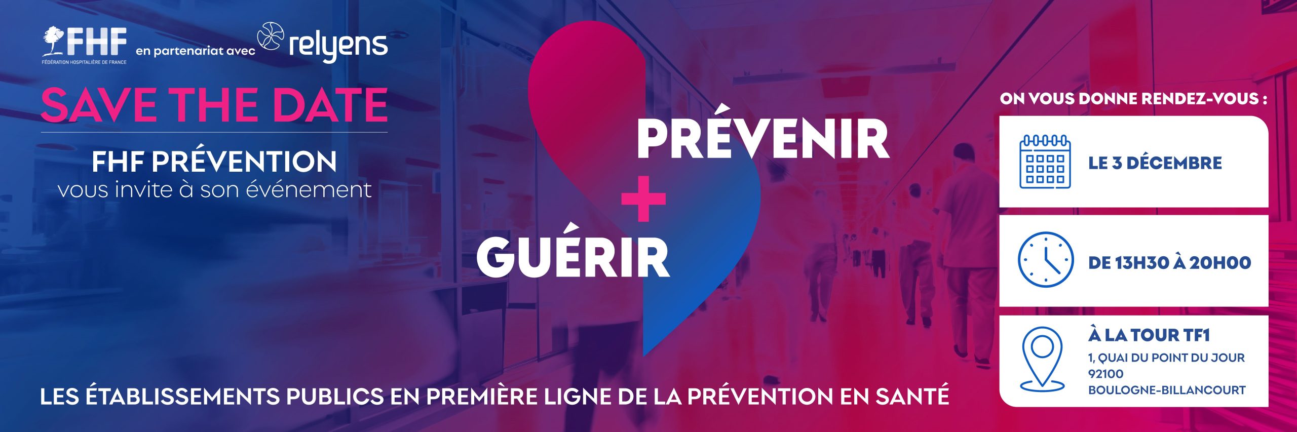 FHF Prévention : Prévenir + Guérir – Les établissements publics en première ligne de la prévention en santé